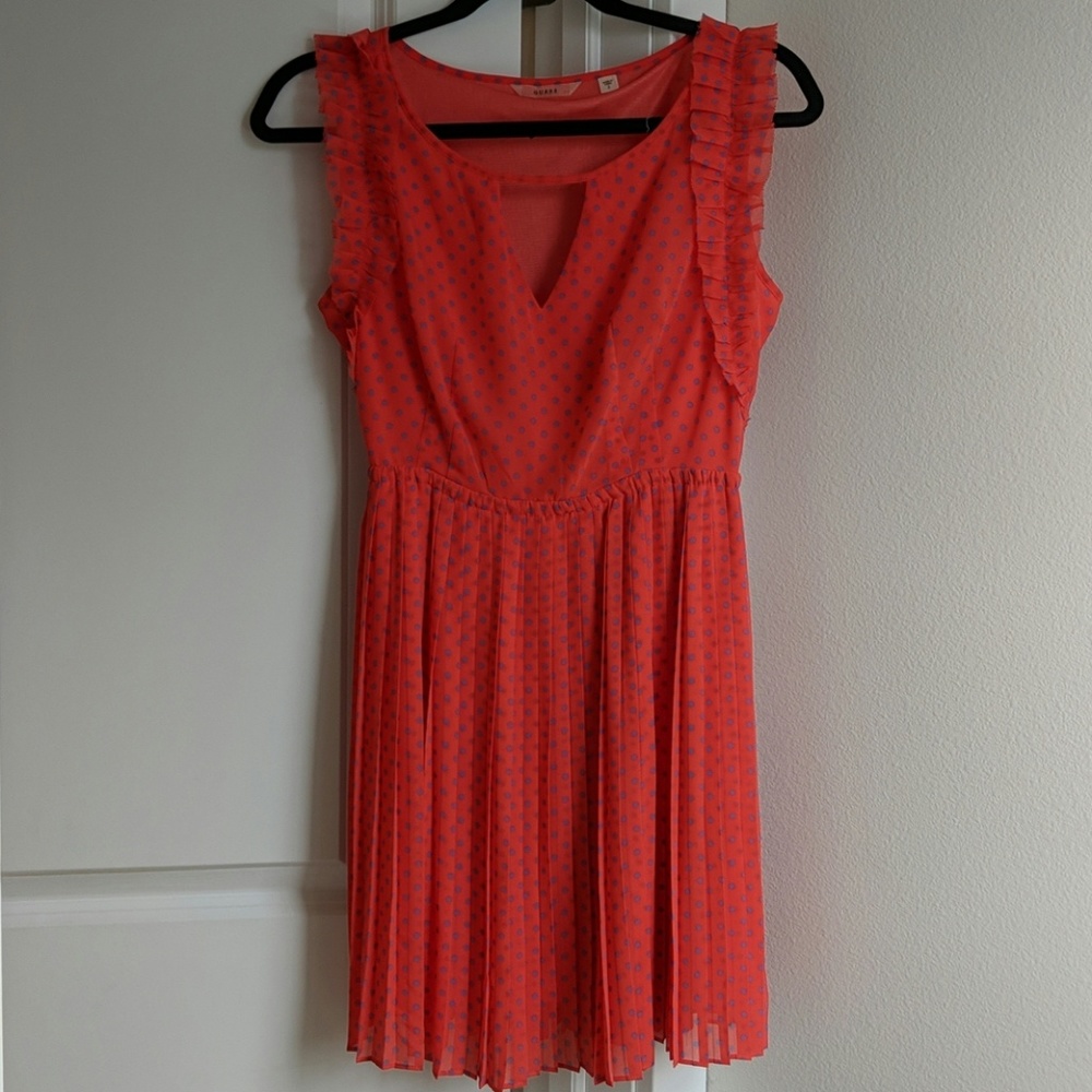 Guess sleeveless polka dot dress